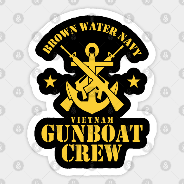 Brown Water Navy - Gunboat Crew Sticker by TCP